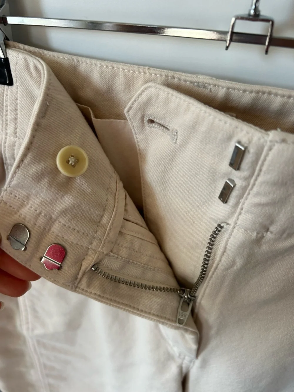 Wilfred Free Neutral Beige High-Waist Wide Leg Pants - Picture 6 of 9